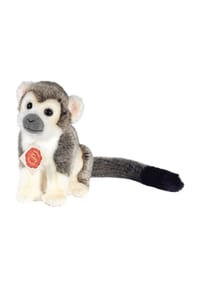 HERMANN Teddy COLLECTION® - Kuscheltier Äffchen, 17 cm - GRAU/WEISS