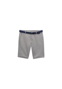 TOM TAILOR - Chino-Shorts, Gürtel, für Herren - 32284 WHITE NAVY