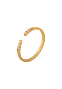 caї - Damen Ring, 925er Silber - GELBGOLD