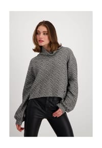 monari - Sweatshirt - schwarz gemustert