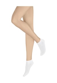 KUNERT - Sneakersocken ''Finest Cotton'', Komfortbund, verstärkte Belastungszonen, für Damen - 0010 WHITE