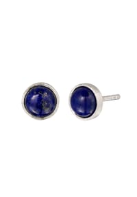 KUZZOÍ - Ohrringe Ohrstecker Lapislazuli Blau 925 Sterling Silber - Silber