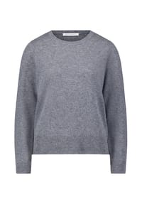 BETTY & CO - Strickpullover mit Rundhalsausschnitt - Grey Melange