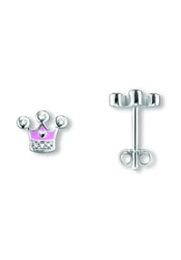 ONE ELEMENT - Zirkonia Krone Ohrringe Ohrstecker aus 925 Silber - silber