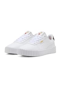 PUMA® - Core Court Casual Sneaker "Carina 3.0 SD", dämpfend, für Damen - PUMA WHITE-PUMA GO
