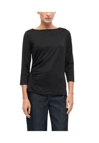 s.Oliver BLACK LABEL - Shirt, U-Boot-Ausschnitt, für Damen - 0200 WHITE