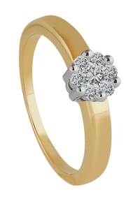 MONCARA Damen Ring, 585er Gelbgold mit 7 Diamanten, zus. ca. 0,20 Karat Bild 1