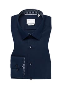 ETERNA - Dynamic Cotton unifarben SLIM FIT - navy