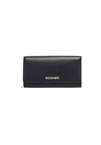 BOGNER WALLIS - Langbörse Violetta, Druckknopfverschluss, RFID-Schutz, für Damen - 900 BLACK