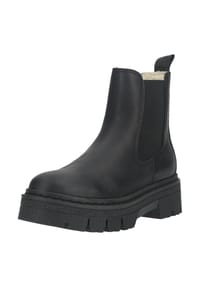 Tamaris - Leder/Textil Stiefelette - Schwarz