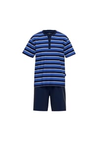 GÖTZBURG - Shorty, Henley-Ausschnitt, für Herren - 682 BLAU MITTEL-R