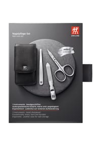 ZWILLING CLASSIC INOX - Maniküre Set 3tlg. in Schwarz - SCHWARZ/SILBER