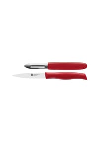 ZWILLING Gemüsemesser-Set, 2-teilig - TWIN GRIP XS - ROT