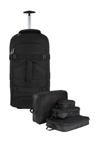 normani® - Reisetasche 60 L mit 4 Kleidertaschen - Grau/Petrol