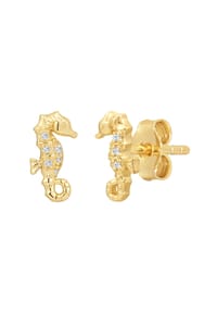 Rafaela Donata - Damen Ohrringe aus 925/- Sterling Silber in Gelbgold mit Zirkonia - gelbgold