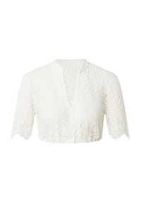 Spieth & Wensky® - Dirndlbluse "Mellingen", Stehkragen, Halbarm, für Damen - CREME