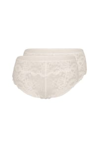 sassa - Panty CLASSIC LACE 2er Pack - dusty grey