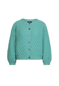 IVKO - Cardigan mit Strukturmuster - aqua