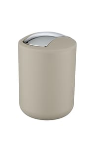 WENKO® - Schwingdeckeleimer, 2 Liter, verchromt - sand