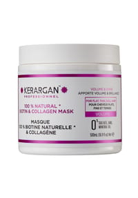 KERARGAN - Volumisierende Maske mit Biotin & Kollagen, 500ml - weiß