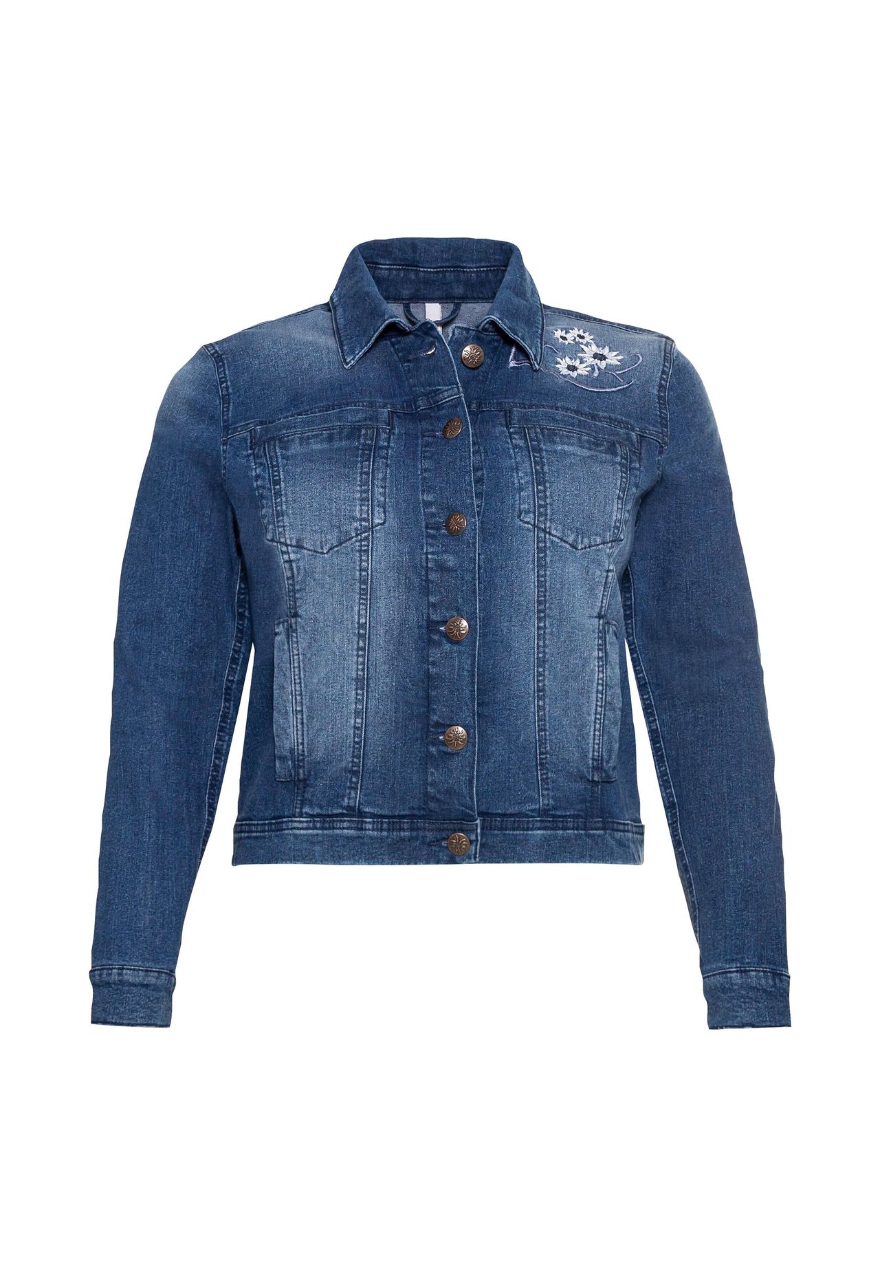 | Jeansjacke mit sheego Trachten-Stickereien GALERIA