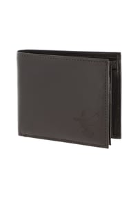 oxmox® Leather - Leather Geldbörse RFID Schutz Leder 12 cm - braun-circle bloom