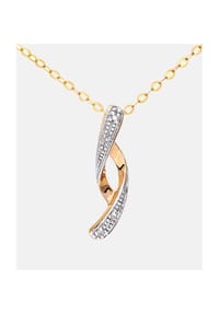 Diamant L'eternel - Kette mit Anhänger, mit 0.016 ct Diamant, 375 Gelbgold - gold