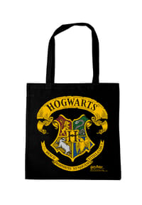 LOGOSHIRT® - Tote-Bag Harry Potter - Hogwarts Logo - black