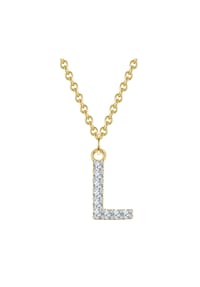 GLANZSTÜCKE MÜNCHEN - Damen Kette aus 925/- Sterling Silber in Gelbgold mit Zirkonia - gelbgold