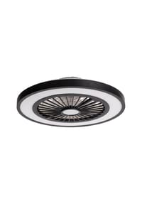 näve Leuchten - LED CCT/RGB Deckenleuchte "ARIOSO" inkl. Ventilator Ø: 54cm - schwarz