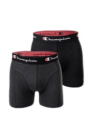 Champion® Herren Boxershorts, 2er Pack - Baumwolle, Logobund, einfarbig Bild 1