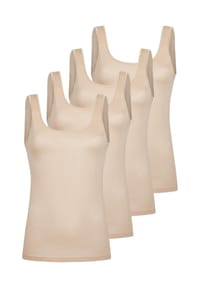 Nina von C. - Unterhemd / Top 4er Pack Motion - Beige / dunkelblau