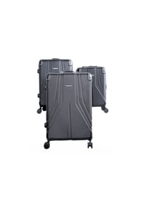 ALMINA® - 3 Tlg. Koffer-Set mit 4 Rädern Hartschale mit Kantenschutz 360° - Anthrazit 74 x 48 x 29 cm