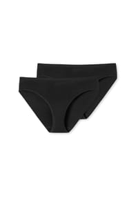 SCHIESSER - Slip, 2er-Pack, uni, für Damen - 000 SCHWARZ