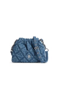 TOMMY HILFIGER FEMININE - Umhängetasche, Magnetverschluss, Kunstleder, für Damen - 1A4 DENIM