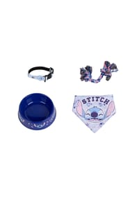 Disney - Lilo & Stitch Hunde-Willkommensset – 4-teilig mit Napf, Halsband - 