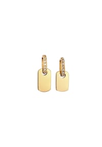 elli. - Schmuckset Anhänger Mit Zirkonia Weiß 925 Sterling Silber - Gold