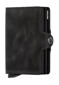 SECRID VINTAGE - Kartenetui, Druckknopf, RFID-Schutz - BLACK