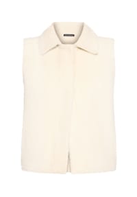 BETTY BARCLAY - Strickweste mit Kragen - Beige