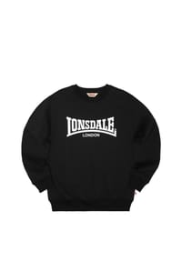 LONSDALE™ - Herren Rundhals Sweatshirt normale Passform WELHAM - Black/White