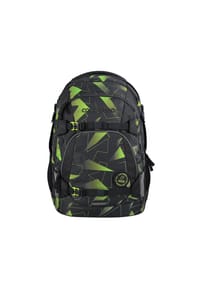 coocazoo SCALERALE - Schulrucksack ScaleRale "Lime Flash" - schwarz/grün