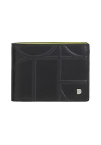 DuDu Up! - Up! Geldbörse RFID Schutz Leder 11 cm - black-bright yellow