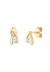 elli. PREMIUM - Ohrringe Zirkonia 585 Gelbgold - Gold