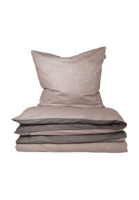 SCHIESSER Bettwäscheset Doubleface - Renforcé - 2-teilig - DOUBLEFACE - Hellgrün und Dunkelgrau