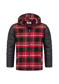 Rock Creek - Winterjacke Kariert Regular Fit - Grau