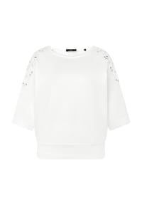 zero - Sweatshirt mit Stickerei - Patch Cream/Cream