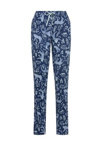 vivance - Schlafanzug-Hose Fashionable Nights, Tunnelzug, für Damen - 25797 DK BLUE AOP