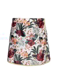 QUEEN KEROSIN - Wickelrock mit blumigen Allover-Print Flower - ecru