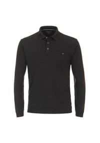 CASAMODA - Herren Polo-Shirt Langarm gestreift - 337 337 GRUEN