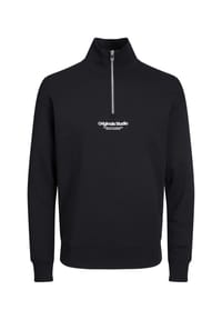 ORIGINALS by JACK & JONES - Sweatshirt "Jorvesterbro", Troyer, überschnittene Schultern, für Herren - 178012 BLACK